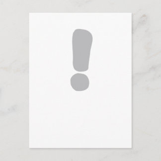 Exklamationsmärke! Vykort