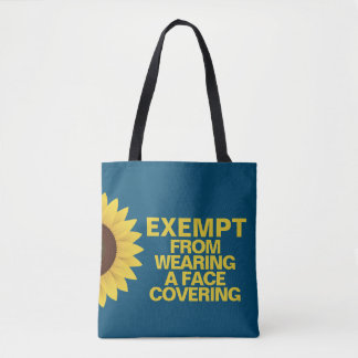 Exkluderad från ansiktsmasker Sunflower Tote Bag Tygkasse
