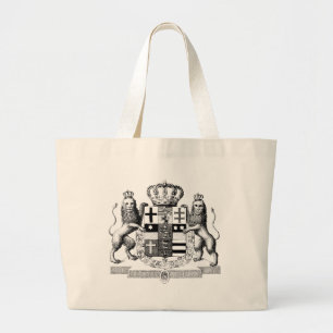 Exklusiv Antik Vapenrock Lejon Totebag Jumbo Tygkasse