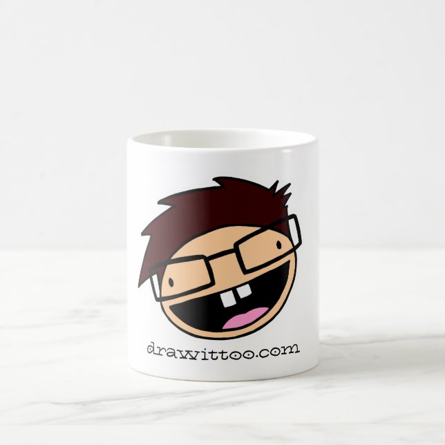 Exklusiv ATTRAKTION DET, FÖR! Ansiktelogotypmugg Kaffemugg (Center)
