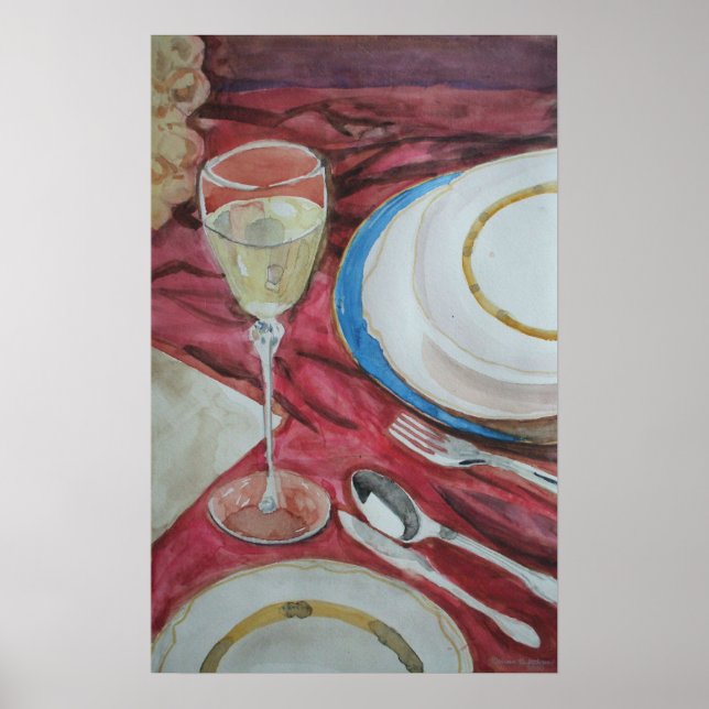 "Exklusiv Banquet"-utskrift Poster (Framsidan)