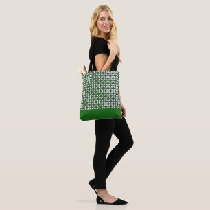 Exklusiv Batik Two Tone Mönster Grönt Edition Tygkasse