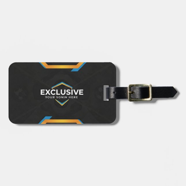 Exklusiv Black Business Bagagebricka (Horisontell Framsida)