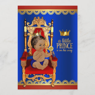Exklusiv etniskt prinsbarndop Royal Inbjudningar