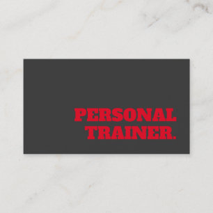 Exklusiv Grå Röd Unik Fitness Personlig Tränare Visitkort