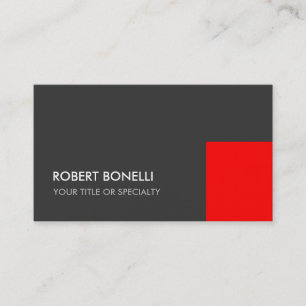 Exklusiv Grått Red Unique Elegant Standard Visitkort