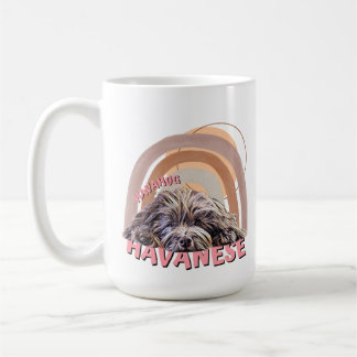 Exklusiv HavaHug Havanese, Chocolate, Hund älskare Kaffemugg