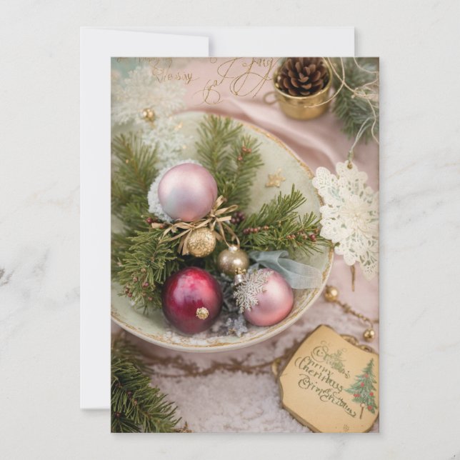 Exklusiv julhälsningskort julkort (Framsida)