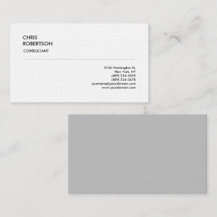 Exklusiv Klassiskt minimalistiskt standardlinne Visitkort