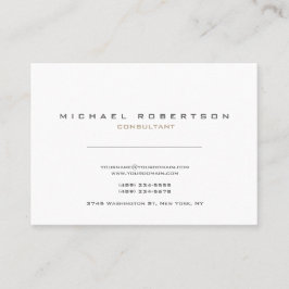 Exklusiv modern vit ren visitkort