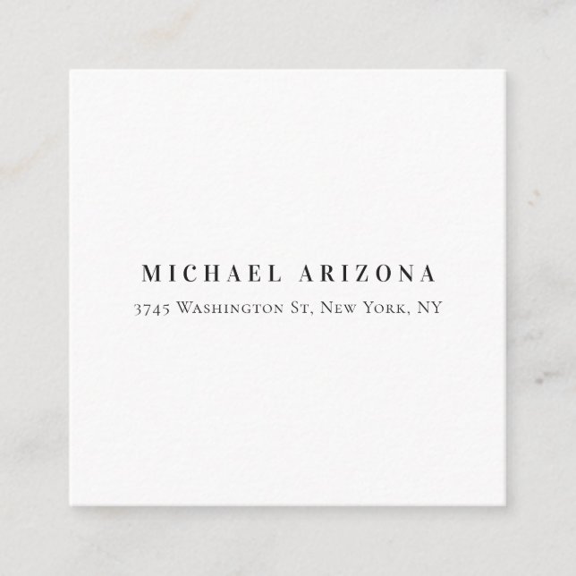 Exklusiv Personal Modern Add Namn Tilläggskort (Framsida)