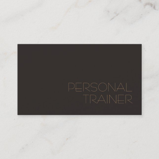 Exklusiv Personal Trainer Fitness Sport Visitkort (Framsida)