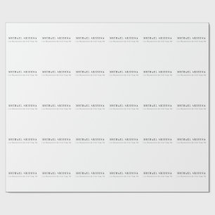 Exklusiv Personlig Modern Namn Presentpapper