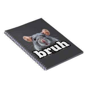 Exklusiv råtta gnagare ägare meme bruh husdjur råt anteckningsbok