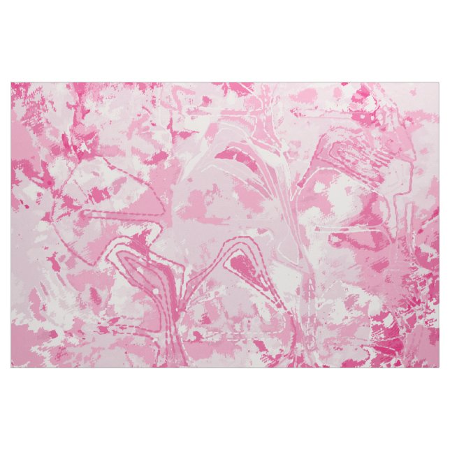 Exklusiv Rosa Abstrakt Mönster Fabric Tyg (Yard)