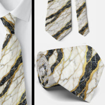 Exklusiv slips | Lyxig marmor S&V + Guld