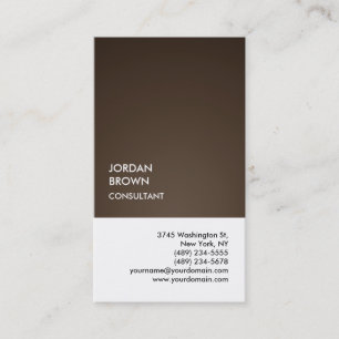 Exklusiv Speciell Sepia Brown White-unik Visitkort