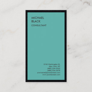 Exklusiv Speciell svart, modern, minimalistisk Visitkort