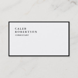 Exklusiv Speciella Svartvit Gräns Trendig Visitkort