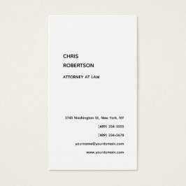 Exklusiv svartvitt, modernt, unikt profilkort visitkort