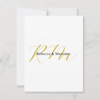 Exklusiv unik guld färg monogram modernt namn