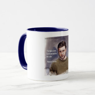 Exklusiv Volodymir Zelensky & Quote Coffee Mugg