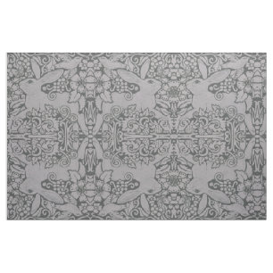Exklusiven grått Rabbit Fabric Original Design Ar Tyg