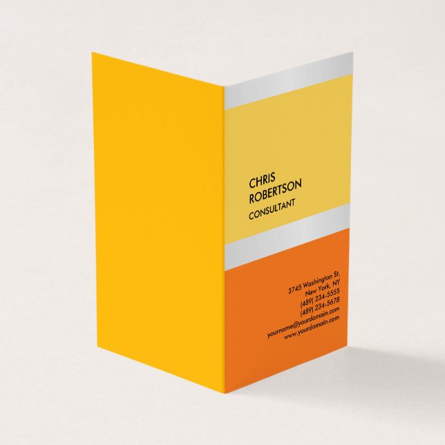 Exklusivens moderna unika visitkort (Utsida)