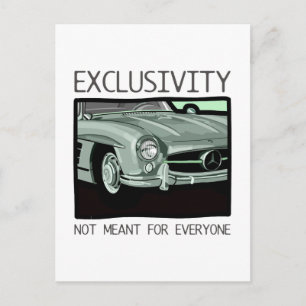 Exklusivitet och rikedom - gammal Gullwing Classic Vykort