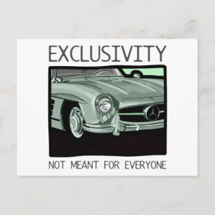 Exklusivitet och rikedom - gammal Gullwing Classic Vykort