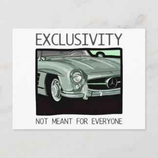 Exklusivitet och rikedom - gammal Gullwing Classic Vykort