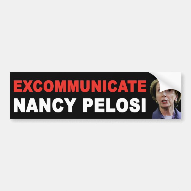 EXKOMMUNICERA Nancy Pelosi Bildekal (Framsidan)