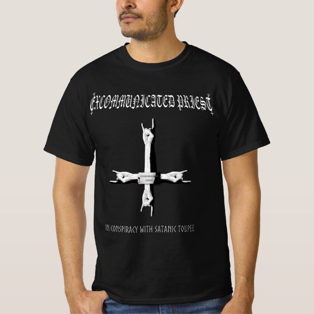 Exkommunicerad präst ’in Conspiracy’ T-Shirt (Framsida)