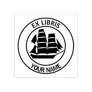 Exlibris som seglar fraktbokägarmärke stämpel