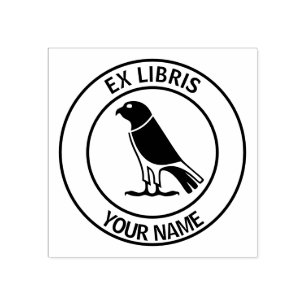 Exlibrisfalkbokägarmärke Stämpel