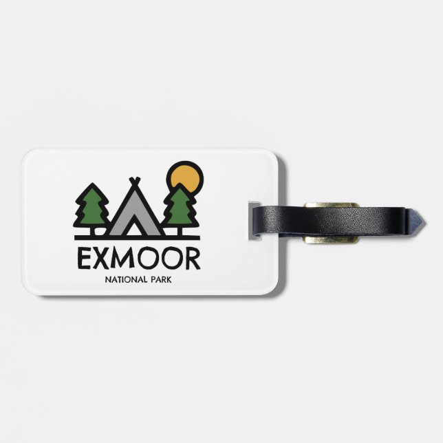 Exmoor National Park Bagagebricka (Baksida Vågrät)