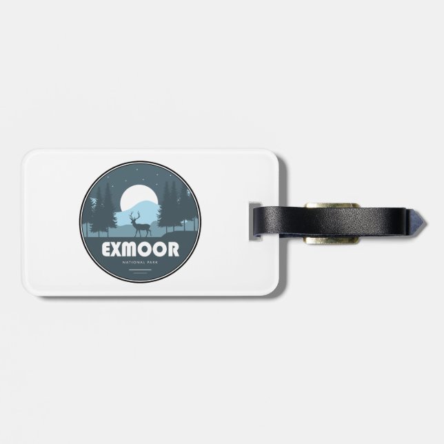 Exmoor National Park Hjort Bagagebricka (Baksida Vågrät)