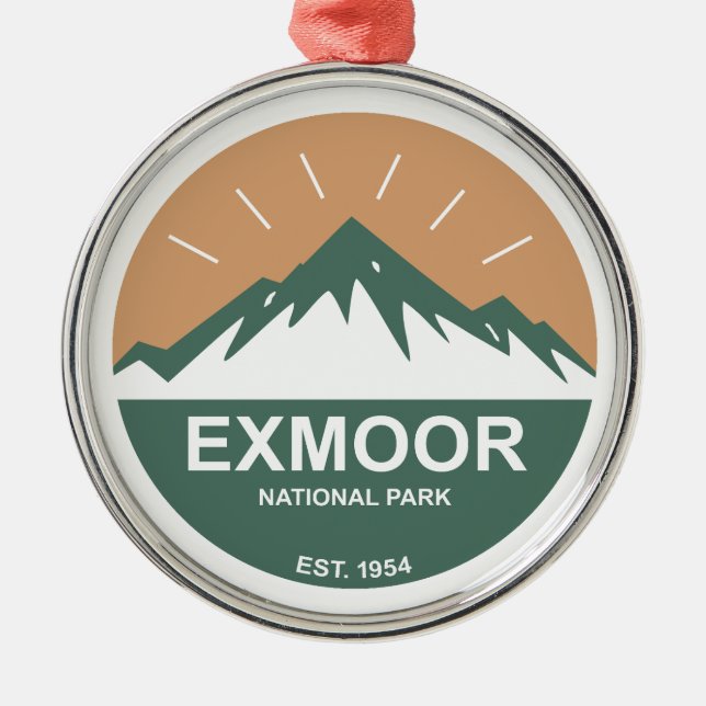 Exmoor National Park Julgransprydnad Metall (Framsidan)