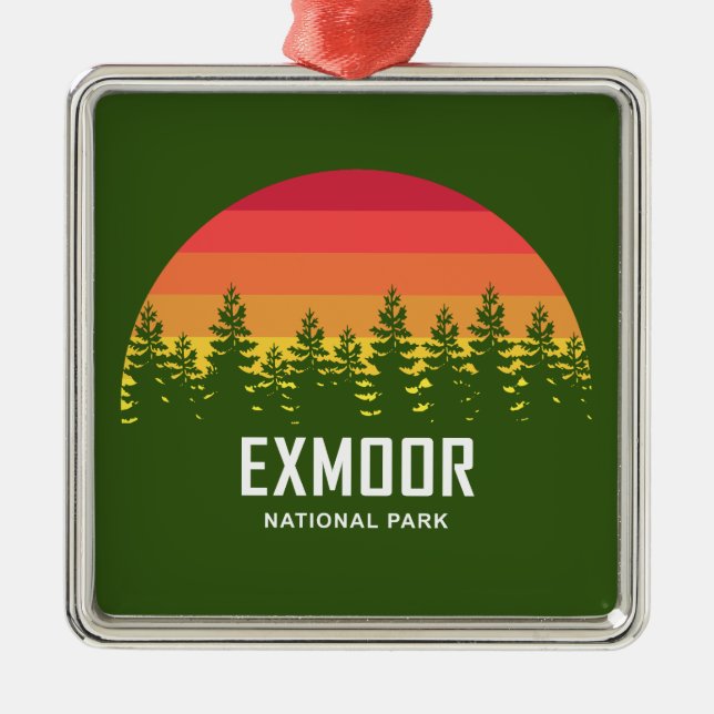 Exmoor National Park Julgransprydnad Metall (Framsidan)
