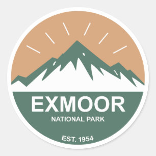 Exmoor National Park Runt Klistermärke
