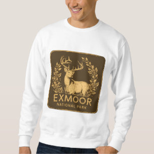 Exmoor National Park Snygg Hjort Lång Ärmad Tröja