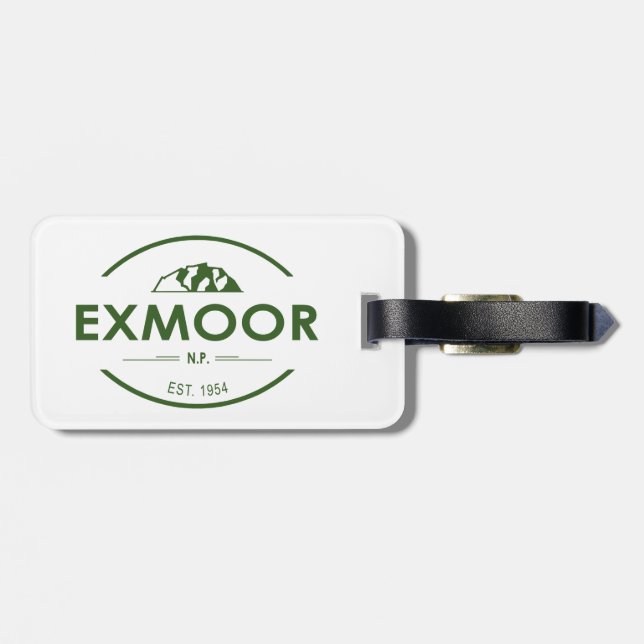 Exmoor nationalpark bagagebricka (Baksida Vågrät)
