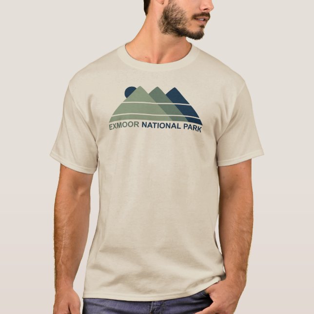 Exmoor nationalpark Bergsol T Shirt (Framsida)