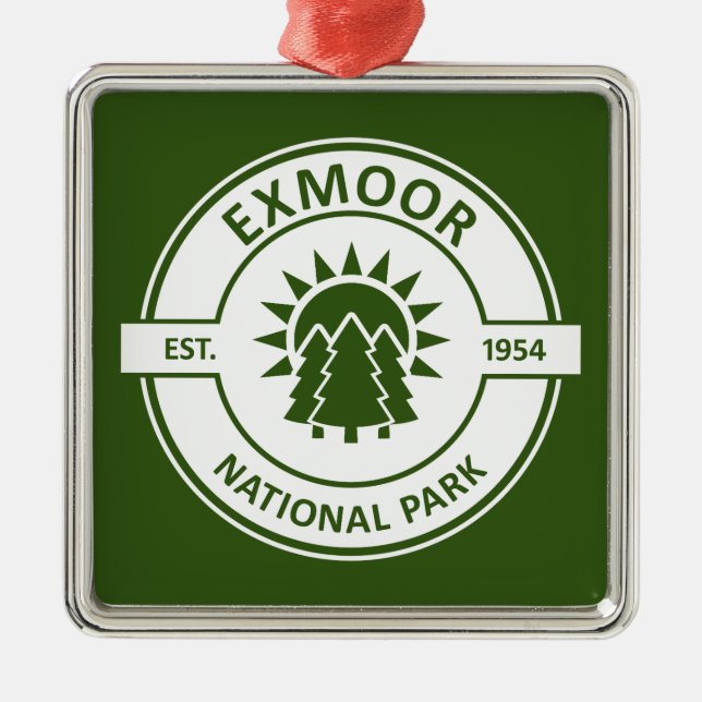 Exmoor nationalpark Solträd Julgransprydnad Metall (Framsidan)