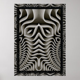 EXO-Skeleton 3D optisk bild Poster