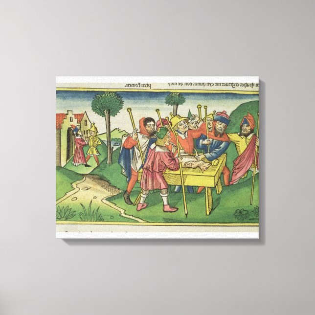Exodus 12 Den första passerande, från Nürnberg Canvastryck (Framsida)