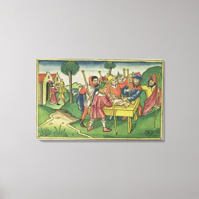 Exodus 12 Den första passerande, från Nürnberg Canvastryck (Framsida)