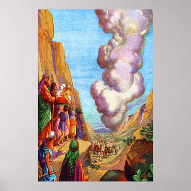 Exodus 13:17-22 Gud leder i en molnpelare Poster (Framsidan)