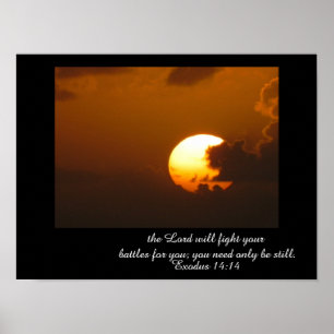 Exodus 14:14-art poster