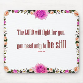 Exodus 14 'LORD will Fight' Elegant Mouse Pad Musmatta
